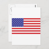 Amerikanische Flagge Postkarte (Vorne/Hinten)