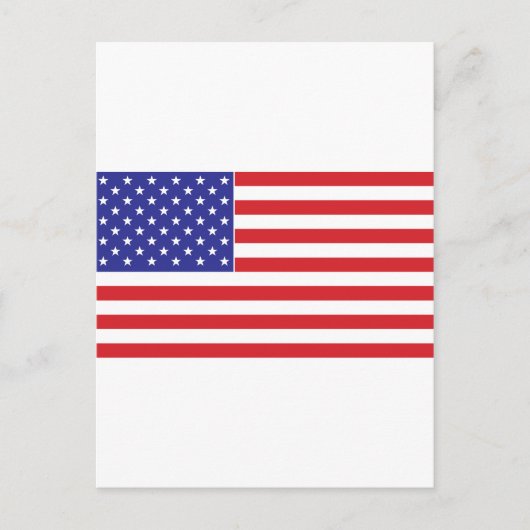 Amerikanische Flagge Postkarte (Vorderseite)