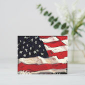 Amerikanische Flagge Postkarte (Stehend Vorderseite)
