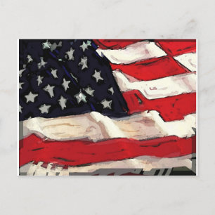Amerikanische Flagge Postkarte
