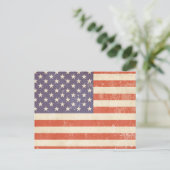 Amerikanische Flagge Postkarte (Stehend Vorderseite)