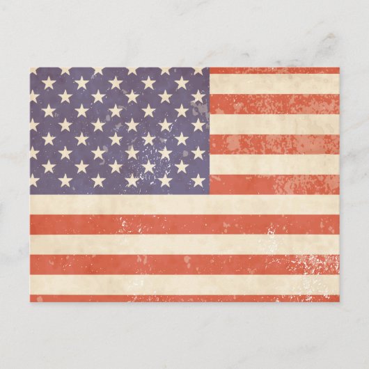 Amerikanische Flagge Postkarte (Vorderseite)