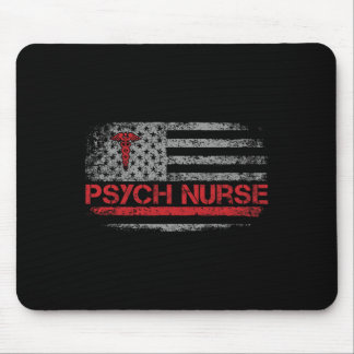 Amerikanische Flagge Psychiatrische Krankenschwest Mousepad