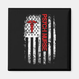 Amerikanische Flagge Psychologische Krankenschwest Magnet