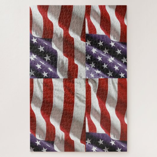 Amerikanische Flagge Puzzle (Vertikal)