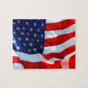 Amerikanische Flagge Puzzle