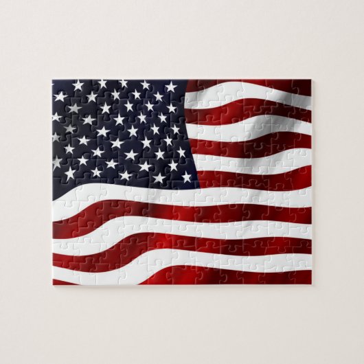 Amerikanische Flagge Puzzle (Horizontal)
