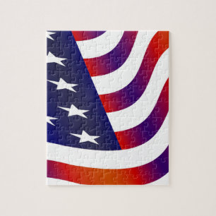 Amerikanische Flagge Puzzle