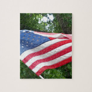 Amerikanische Flagge Puzzle