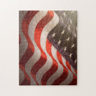 Amerikanische Flagge Puzzle