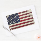 Amerikanische Flagge Rechteckiger Aufkleber (Umschlag)