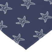 Amerikanische Flagge Red White Blue Starfish Kurzer Tischläufer (Ecke)