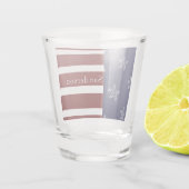 Amerikanische Flagge Red White Blue Starfish: Schnapsglas (Rückseite)