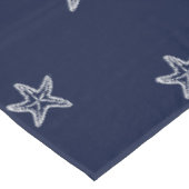 Amerikanische Flagge Red White Blue Starfish Tischdecke (Schrägansicht)