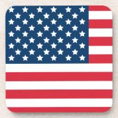Amerikanische Flagge Red White und Blue Patriotic Getränkeuntersetzer (Vorderseite)