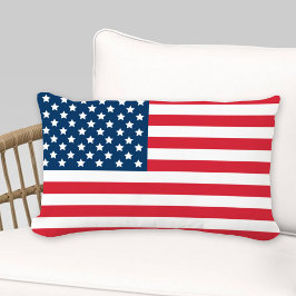 Amerikanische Flagge Red White und Blue Patriotic Kissen Für Draußen
