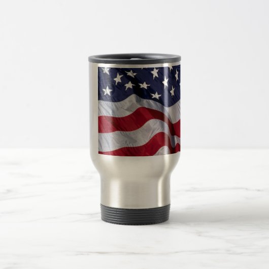 Amerikanische Flagge Reisebecher (Mittel)