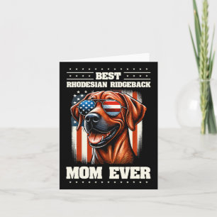 Amerikanische Flagge Rhodesian Ridgeback 4. Juli Karte