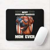 Amerikanische Flagge Rhodesian Ridgeback 4. Juli Mousepad (Mit Mouse)