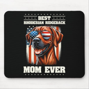 Amerikanische Flagge Rhodesian Ridgeback 4. Juli Mousepad