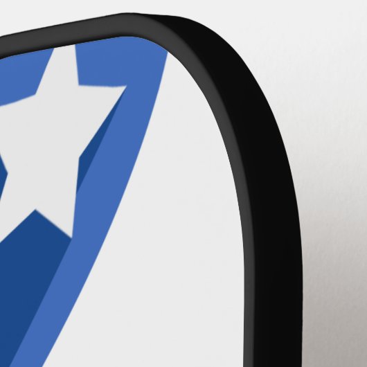 Amerikanische Flagge rot weiß und blau Pickleball Schläger (Linke Seite)