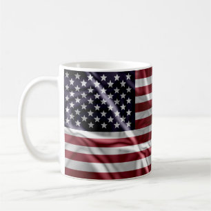 Amerikanische Flagge Rot, Weiße Streifen und Starr Kaffeetasse