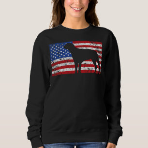 Amerikanische Flagge Rottweiler Hund 4. Juli USA Sweatshirt