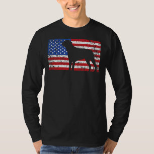 Amerikanische Flagge Rottweiler Hund 4. Juli USA T-Shirt