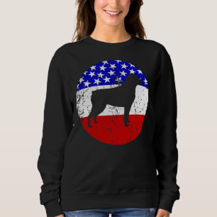 Amerikanische Flagge Rottweiler Hund Sweatshirt