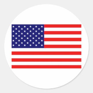 Amerikanische Flagge Runder Aufkleber
