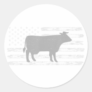 Amerikanische Flagge Runder Aufkleber