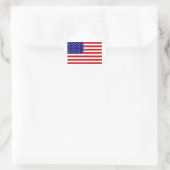 Amerikanische Flagge Runder Aufkleber (Tasche)