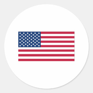 Amerikanische Flagge Runder Aufkleber