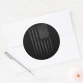 Amerikanische Flagge Runder Aufkleber (Umschlag)