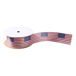 Amerikanische Flagge Satinband