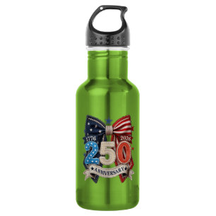Amerikanische Flagge Schleife 250. Jubiläum Patrio Edelstahlflasche