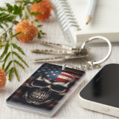 Amerikanische Flagge Schlüsselanhänger (Vorderseite rechts)