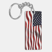 Amerikanische Flagge Schlüsselanhänger (Vorderseite links)