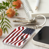 Amerikanische Flagge Schlüsselanhänger (Vorderseite rechts)
