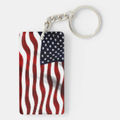 Amerikanische Flagge Schlüsselanhänger (Rückseite)
