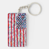 Amerikanische Flagge Schlüsselanhänger (Rückseite)
