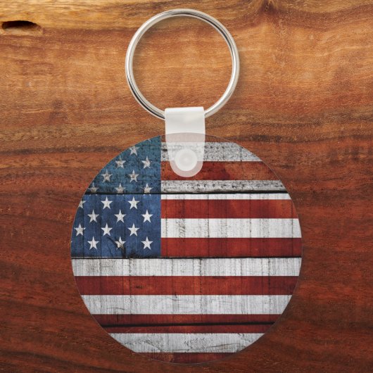 Amerikanische Flagge Schlüsselanhänger (Vorderseite)
