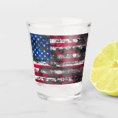 Amerikanische Flagge Schnapsglas (Vorderseite)