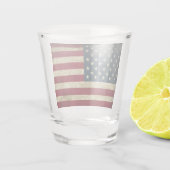 Amerikanische Flagge Schnapsglas (Rückseite)