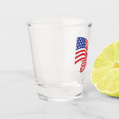 Amerikanische Flagge Schnapsglas (Links)