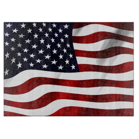 Amerikanische Flagge Schneidebrett (Vorderseite)