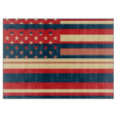 Amerikanische Flagge Schneidebrett (Vorderseite)