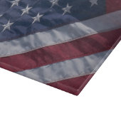 Amerikanische Flagge Schneidebrett (Ecke)