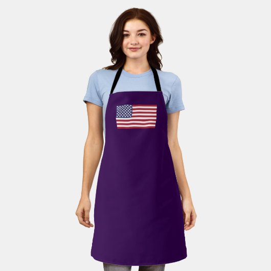 Amerikanische Flagge Schürze (Getragen)