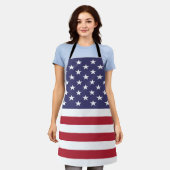 Amerikanische Flagge Schürze (Getragen)